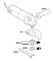 Bosch 0 601 377 903 Gws 8-125 C Angle Grinder 230 V / Eu Spare Parts